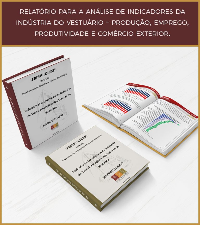 Relatório para a análise de indicadores da indústria do vestuário – produção, emprego, produtividade e comércio exterior.