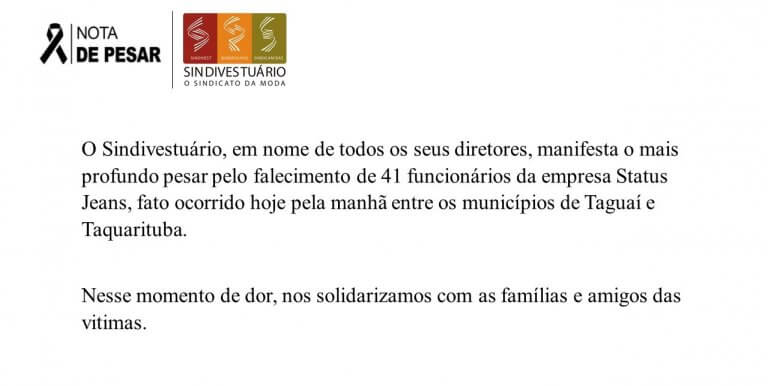 Nota de Pesar