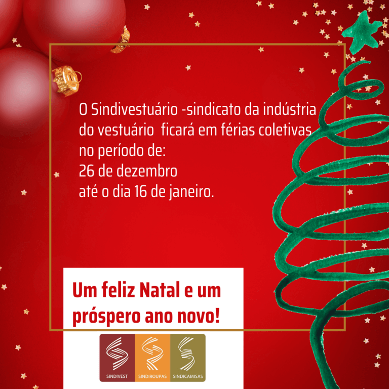 Recesso de 26 de dezembro a 16 de Janeiro.